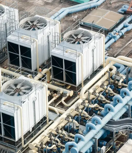 HVAC layout for power plants