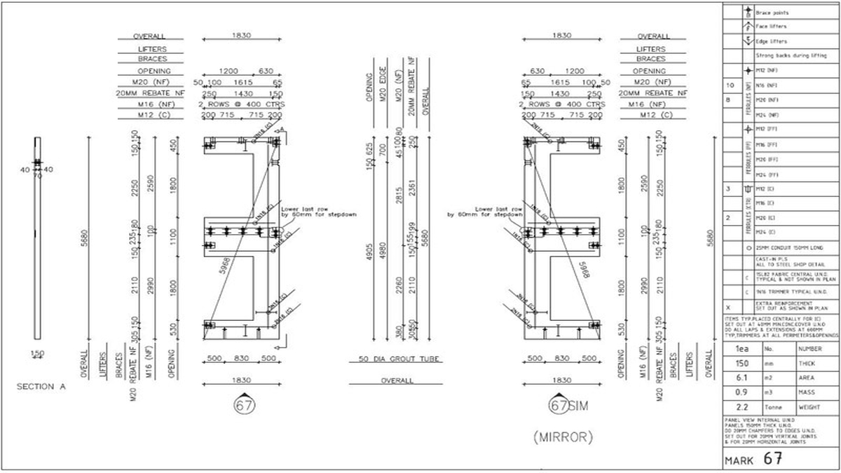 Precast and Rebar Detailing