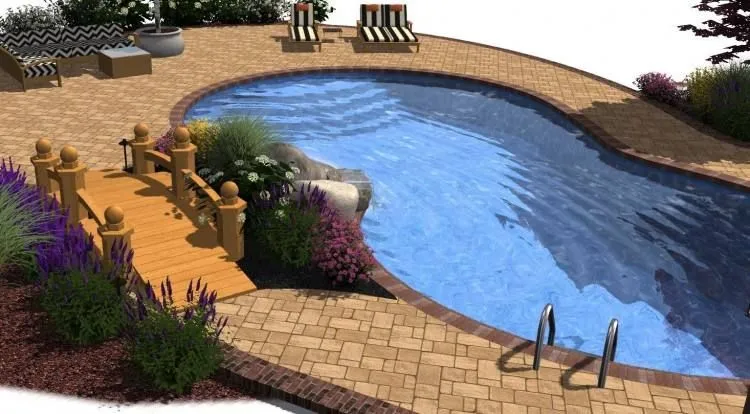 Swimming Pool Design For 3d drawing services