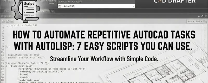 Automate Repetitive AutoCAD Tasks With AutoLISP