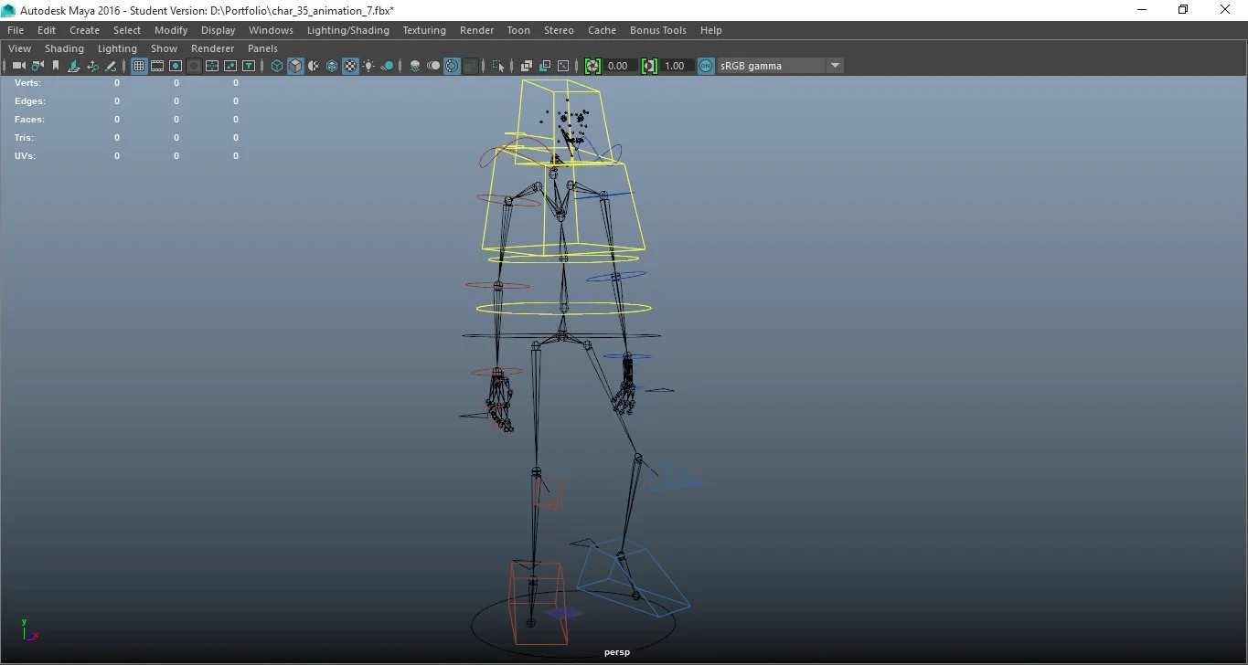 Build the skeleton and controls