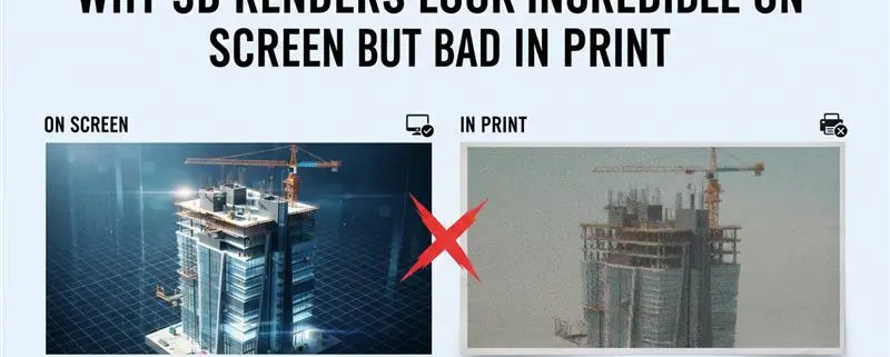 Why 3D Renders Look Incredible on Screen and Fall Apart in Print