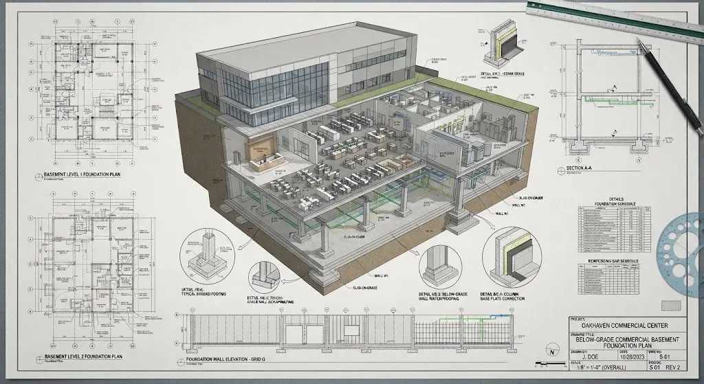 Below-Grade Commercial Basement