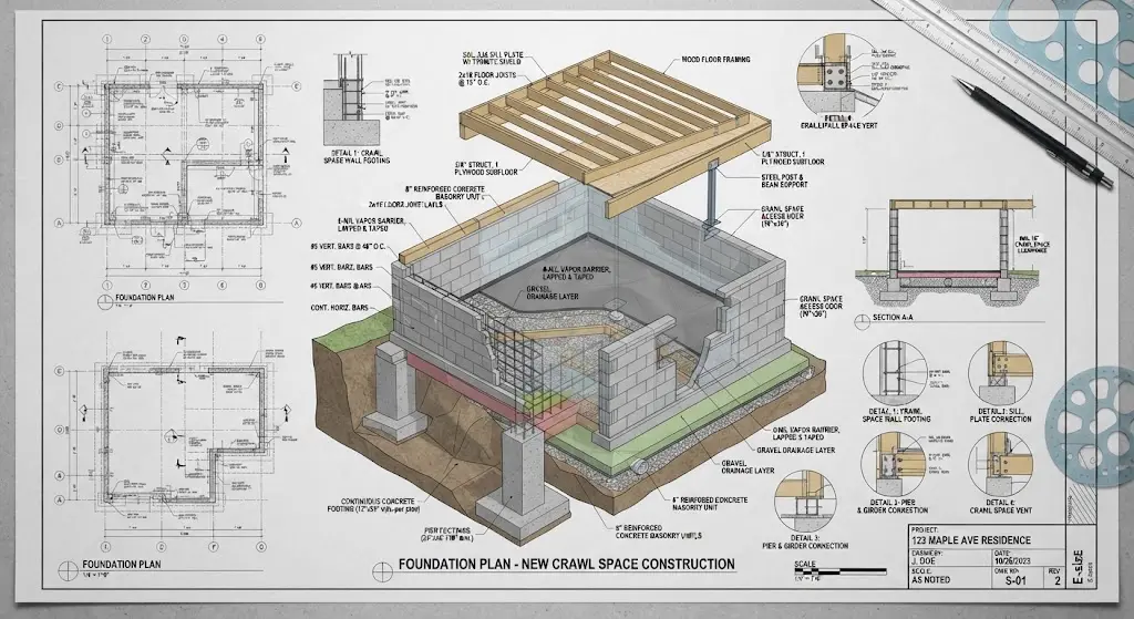 Crawl Space New Construction