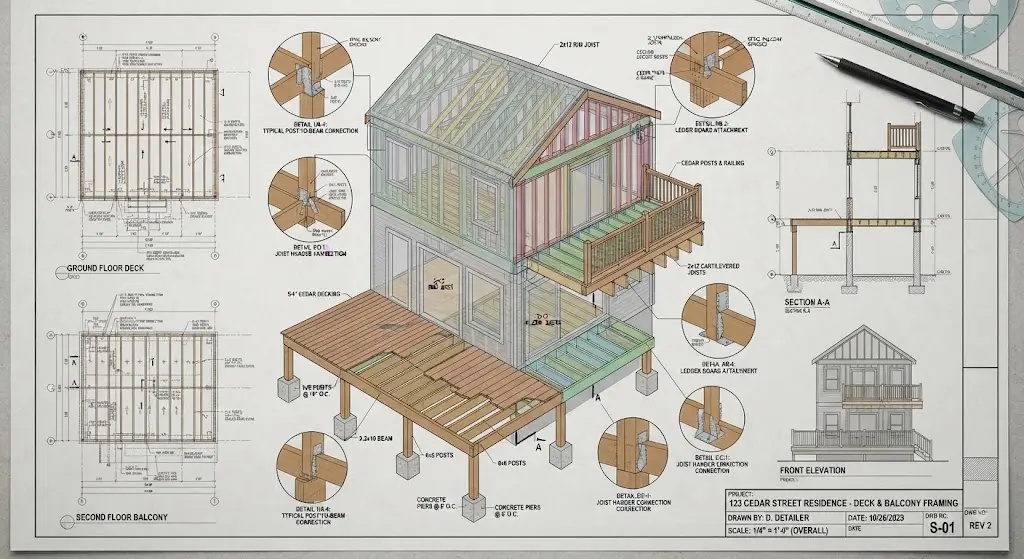 Deck & Balcony Framing Residential