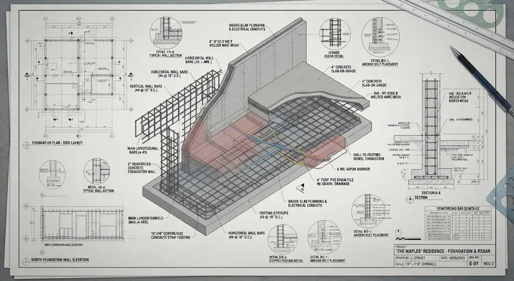 Foundation & Rebar Detailing