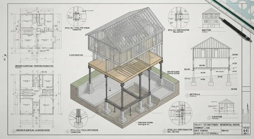 Foundation Repair & House Raising Residential