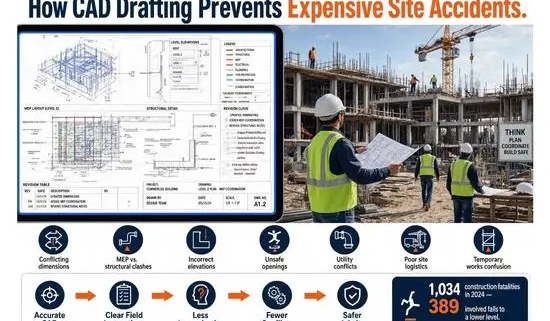 How CAD Drafting Prevents Expensive Site Accidents