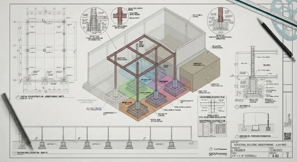 Industrial Building Underpinning