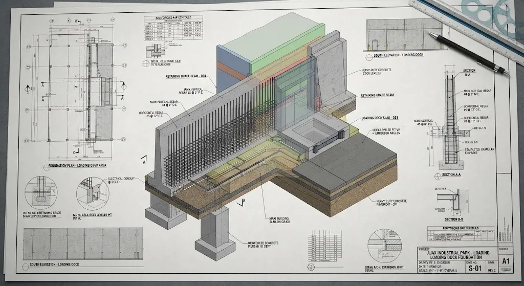 Loading Dock & Retaining Grade Beam