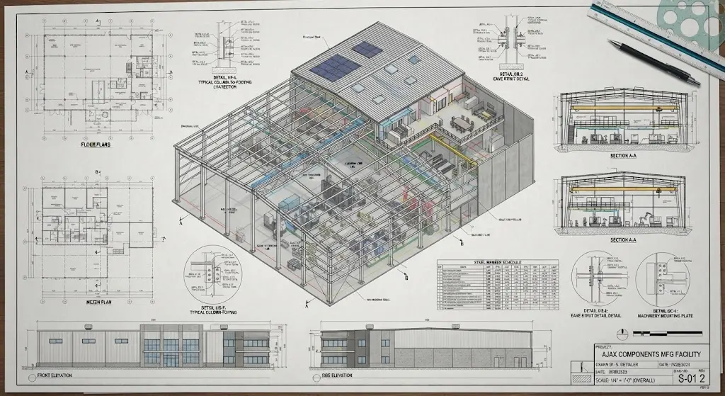 Manufacturing Facility Steel Detailing