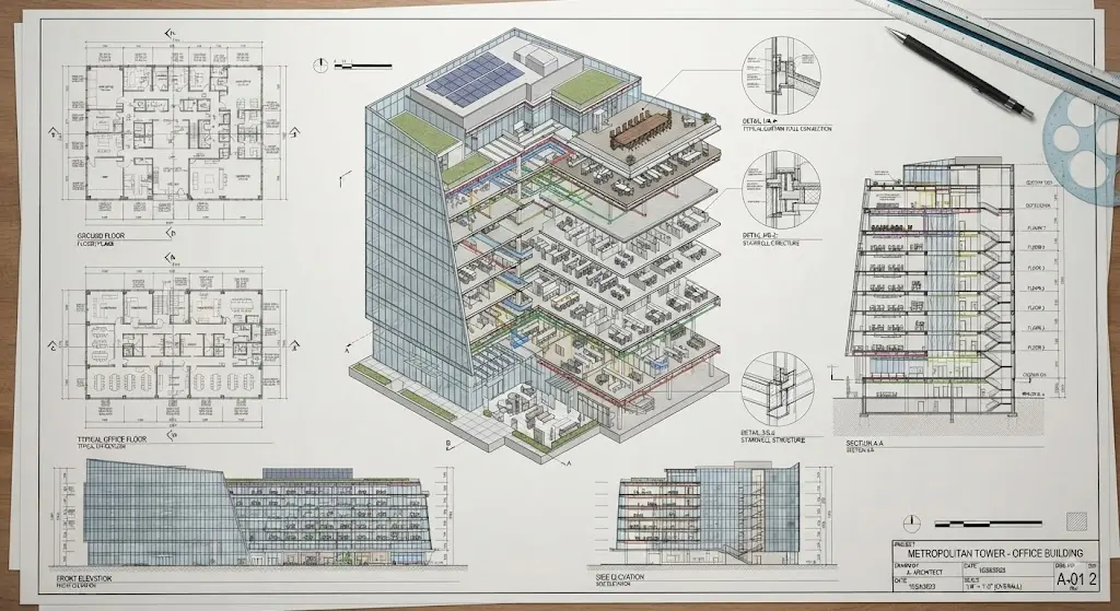 Office Building by CAD