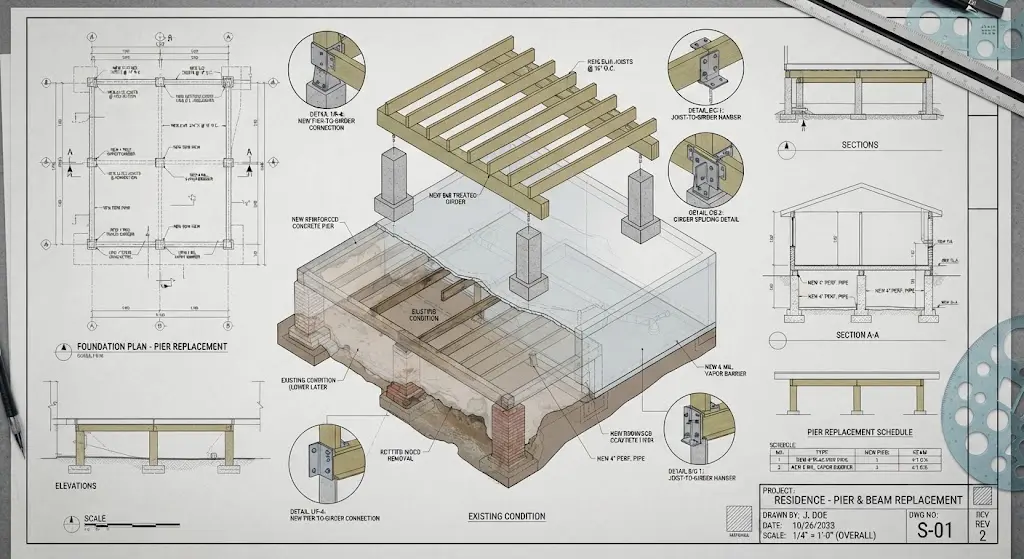 Pier and Beam Replacement