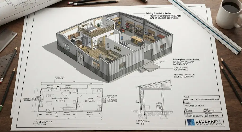 Ag-Exempt Outbuilding Conversion