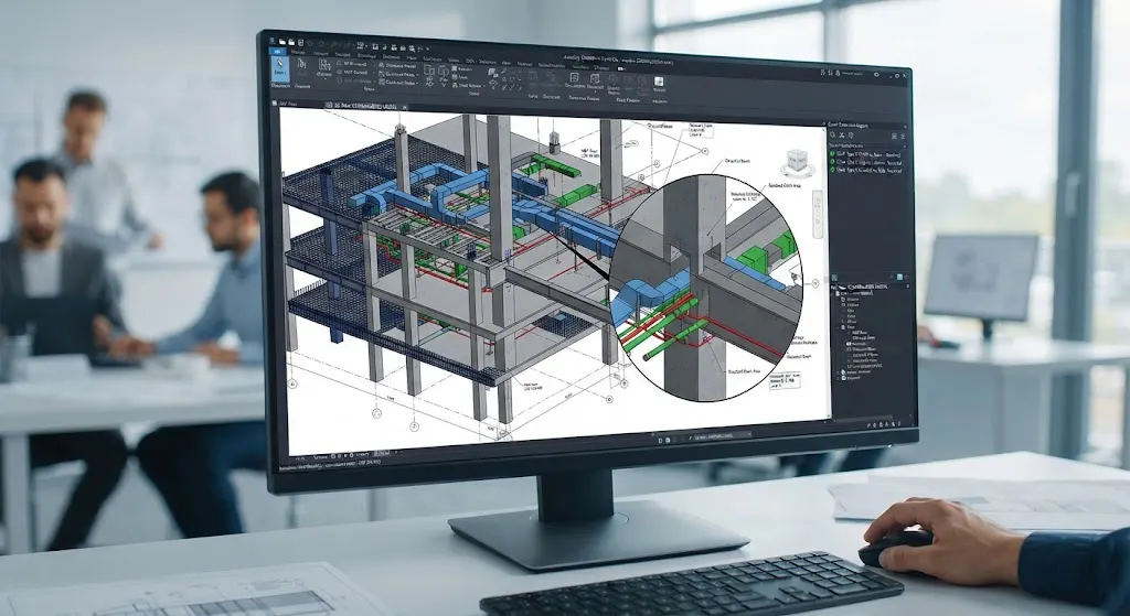 Clash Detection Between MEP & Structural