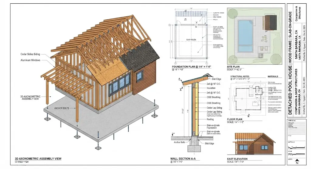 Detached Pool House