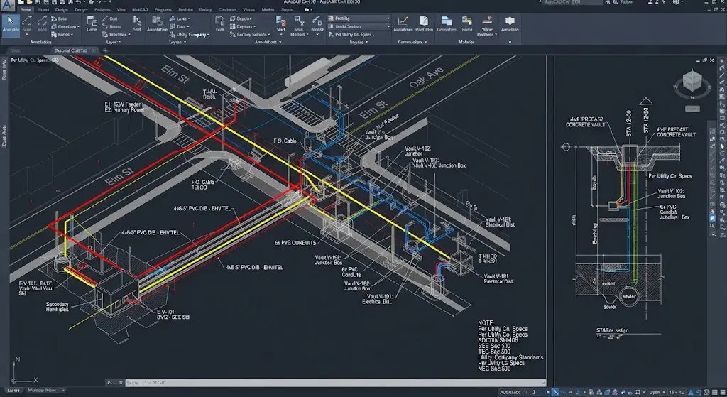 Electrical & Communication Routing