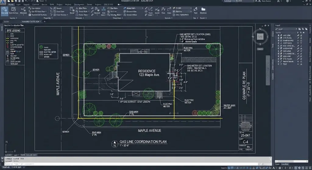 Gas Line Coordination Plan