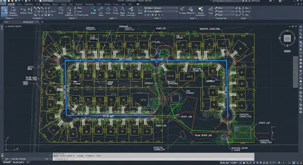 Residential Subdivision CAD Utility
