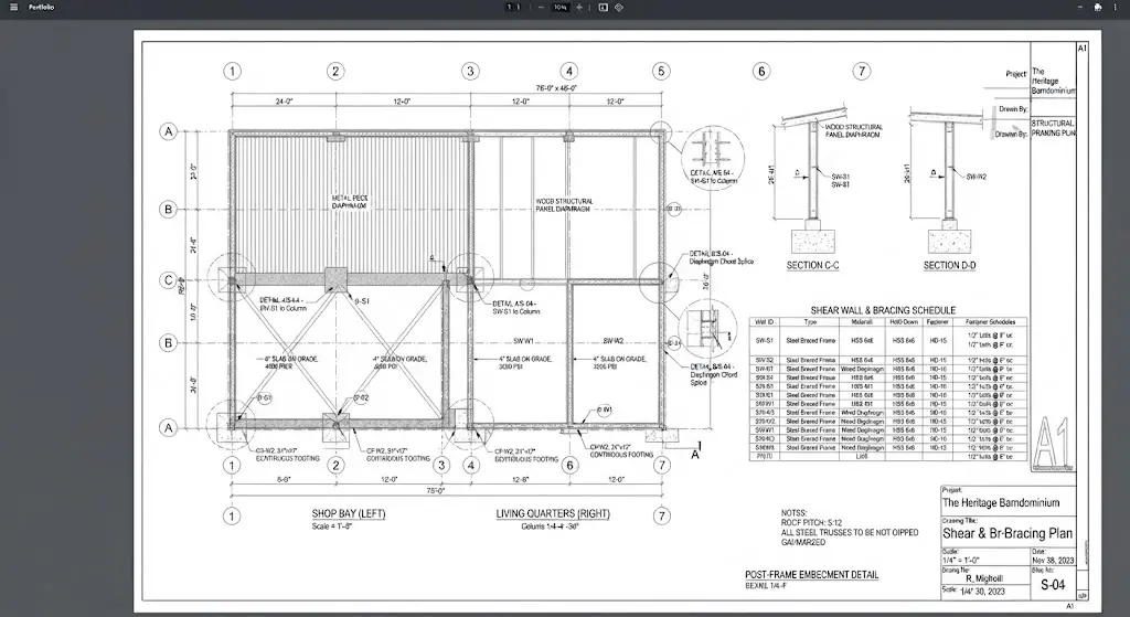 Shear & Bracing Plan