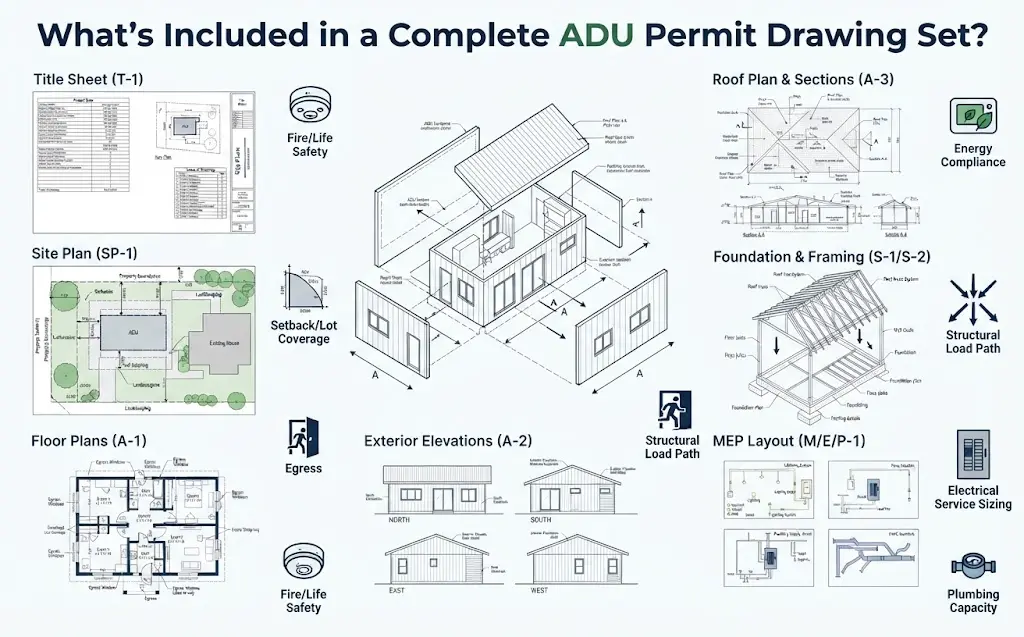 What’s Included in a Complete ADU Permit Drawing Set