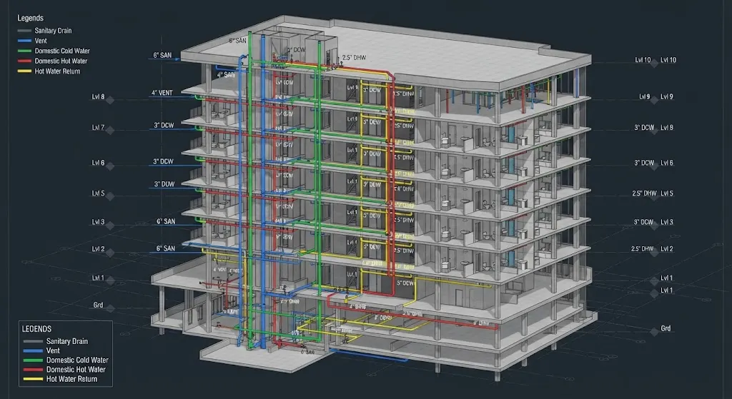 Apartments & Condominiums plumbing design