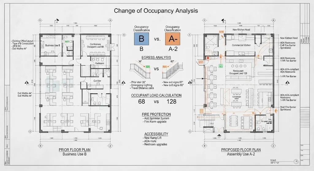 Change of Occupancy Analysis