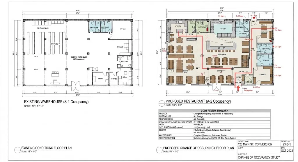 Change of Occupancy Projects-institutional & mixed use