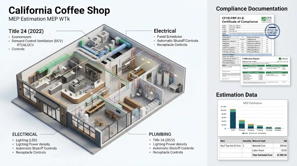 Coffee Shops Title 24 CA