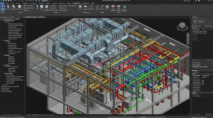 Design-Build MEP Projects clash detection