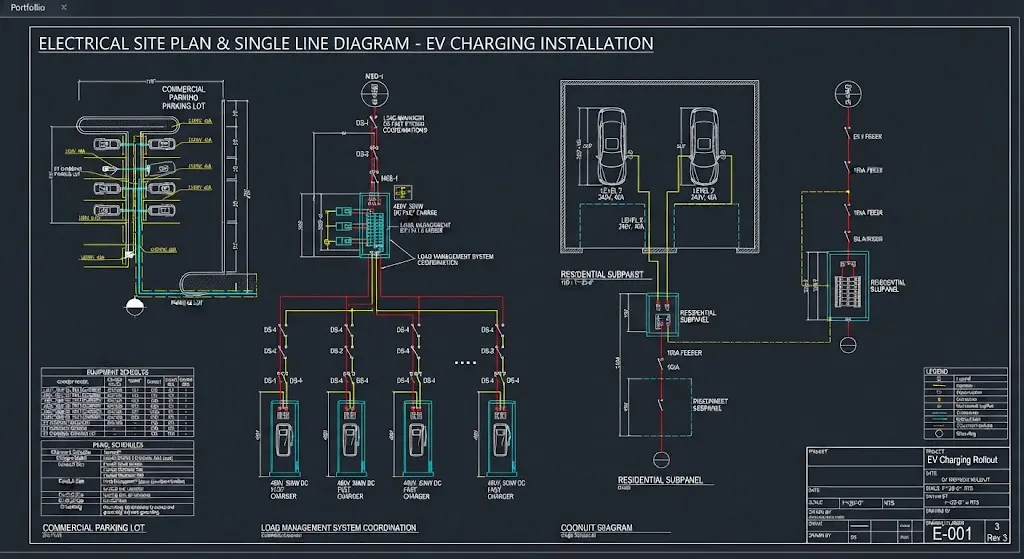EV Charger Permit Drawings