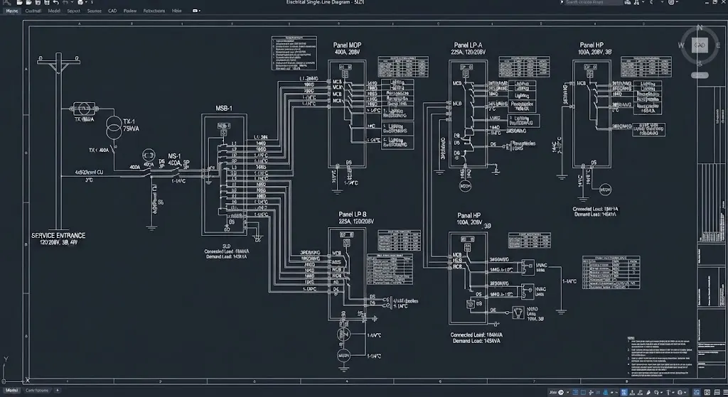 Electrical Single-Line Diagram