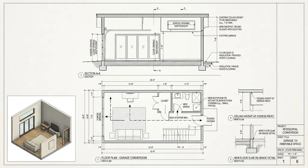 Garage Conversion (Non-ADU)