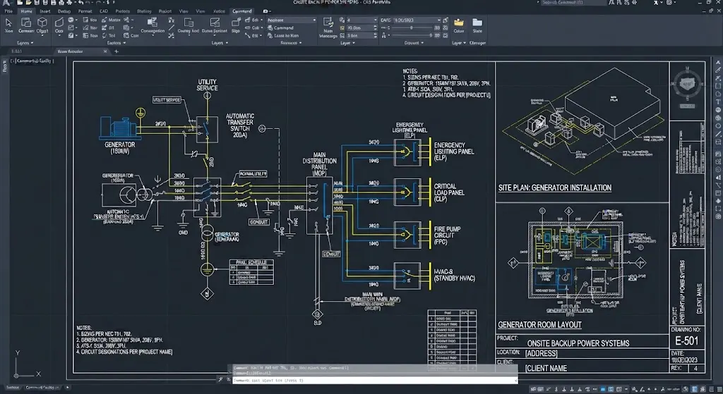 Generator Permit Drawings
