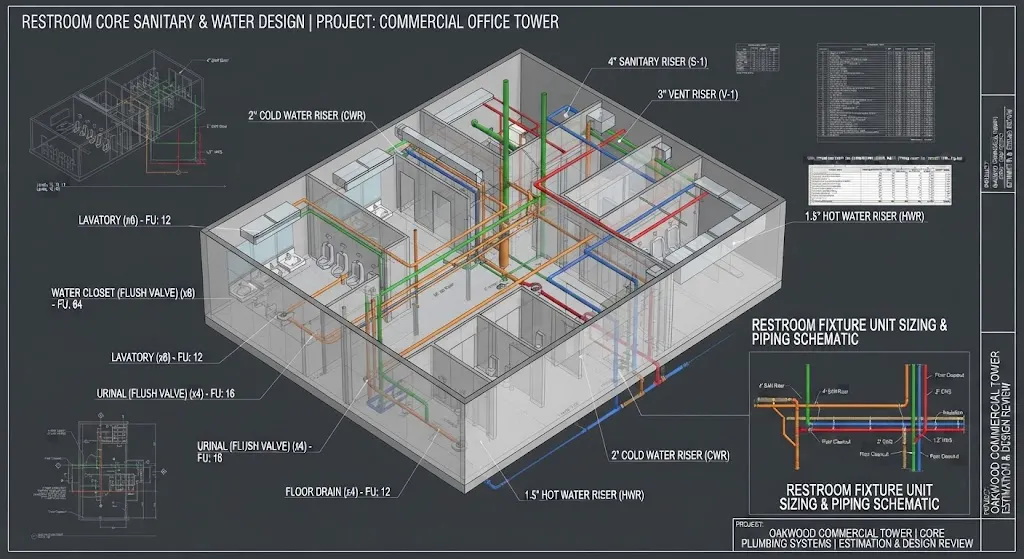 Office Buildings plumbing design