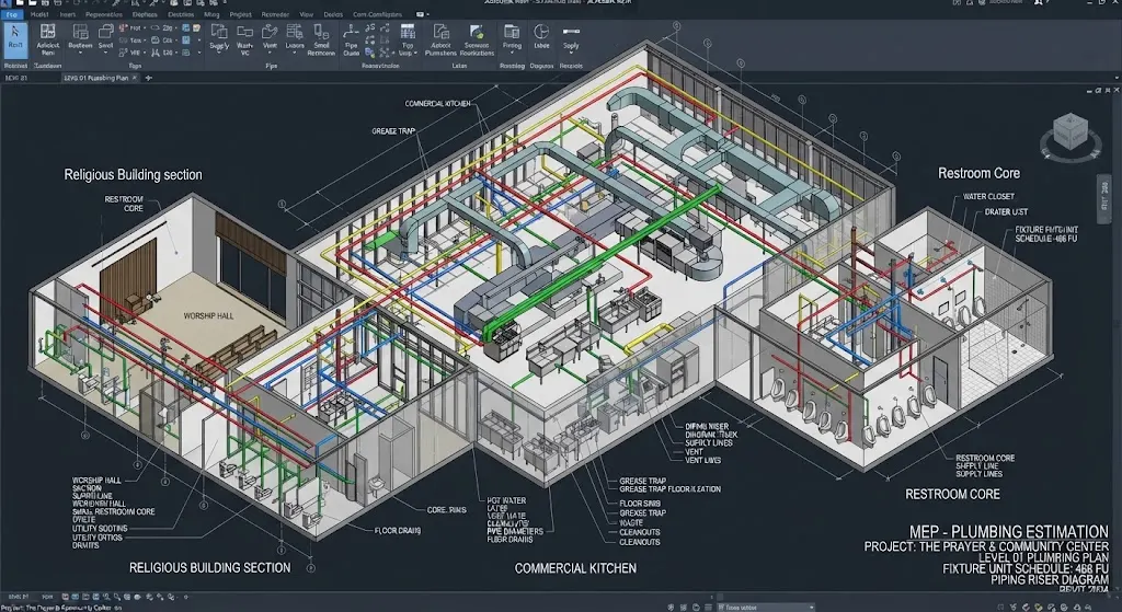 Religious Buildings plumbing design