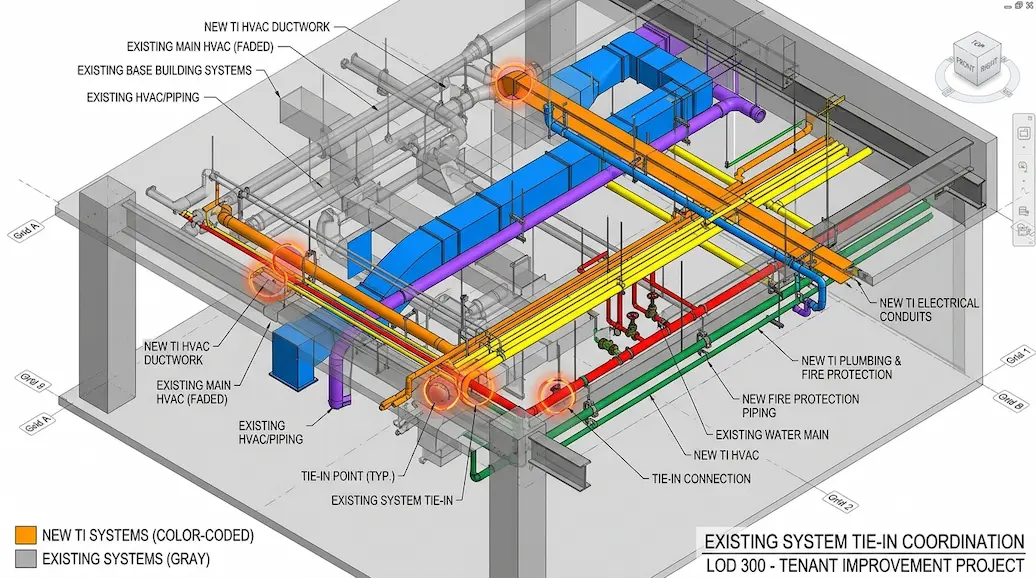 Tenant Improvement (TI) Projects clash detection