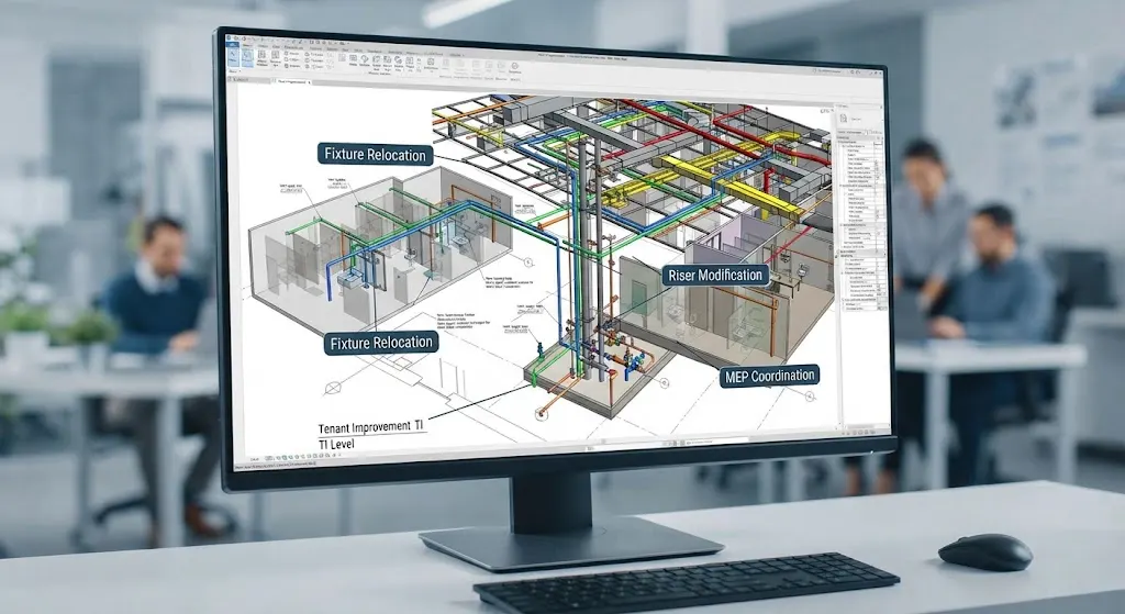 Tenant Improvement (TI) Projects plumbing design