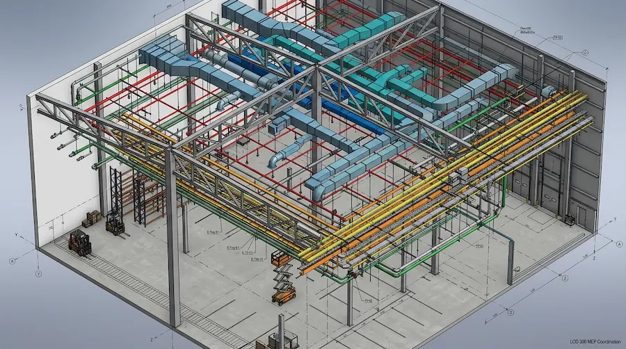 Warehouses & Industrial Facilities clash detection